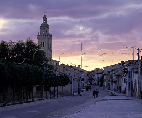 Sunset over Nava del Rey Castilla y Len  Spain    DO Rueda