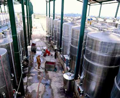 Racking wines at Torres Villafranca del Penedes    Catalonia