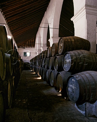 Solera system in the Toro bodega of Antonio   Barbadillo Sanlucar de Barrameda Andaluca Spain   Manzanilla  Sherry