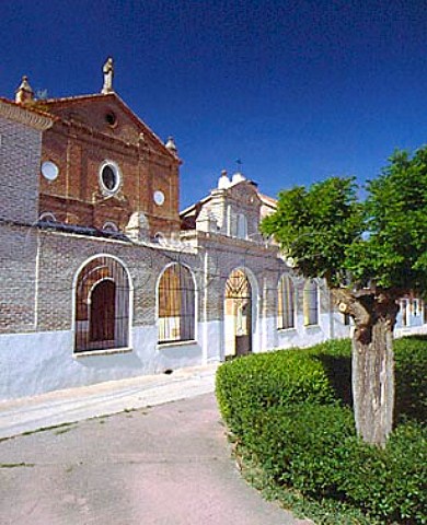 Church in the wine town of Nava del Rey Valladolid   Province Spain  DO Rueda