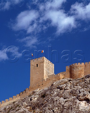 The castle above the town of Sax Alicante Province Spain