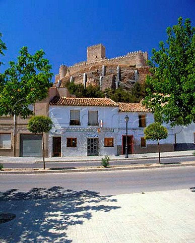 The 15thcentury castle above Almansa Albacete   Province CastillaLa Mancha Spain