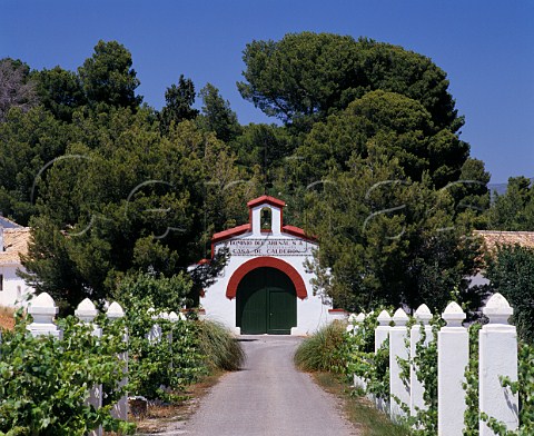 Entrance to bodegas of Dominio del Arenal at San Juan Valencia Province Spain   DO Utiel Requena