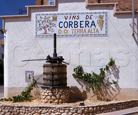 Old grape press at Corbera de Ebro Tarragona  Province Catalonia Spain   DO Terra Alta