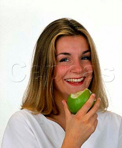 Karen with apple