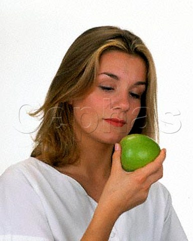 Karen with apple