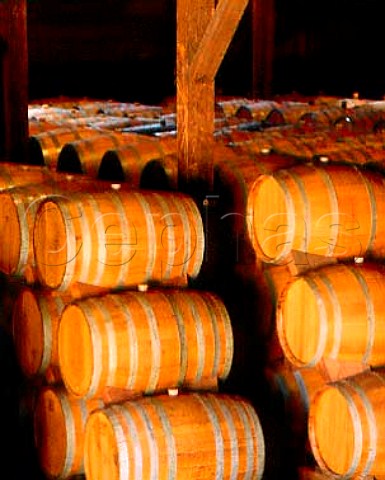 Barrel room of Trefethen Vineyards Napa   California USA  Napa Valley