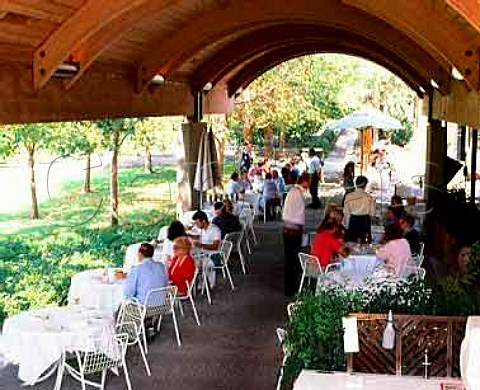 Restaurant and terrace of Domaine Chandon Yountville Napa valley California