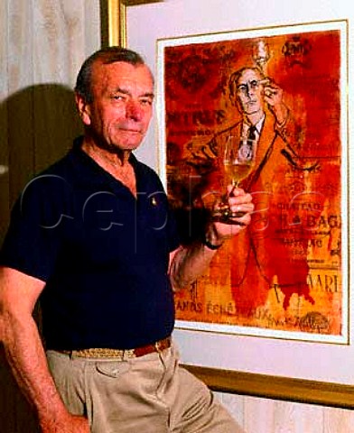 Mark Miller winemaker and illustrator with a   limited edition print of one of his sketches The   Connoisseur Benmarl Wine Company Marlboro New York
