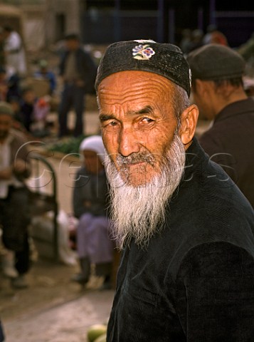 Man with beard Turfan Xinjiang Province China