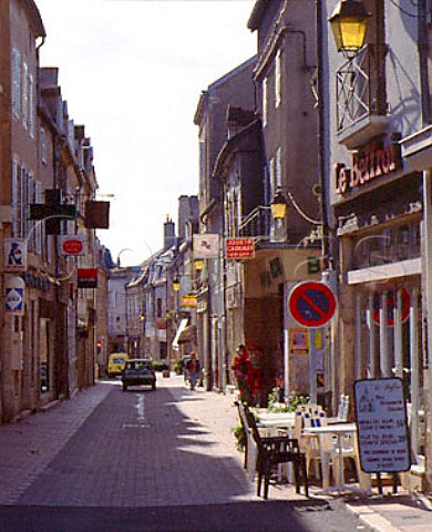 Cobbled street in NuitsStGeorges   Cte dOr France Cte de Nuits