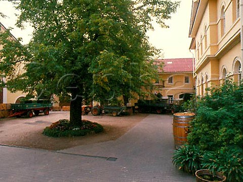Courtyard of Weingut Lingenfelder Grosskarlbach   near Grunstadt Pfalz Germany