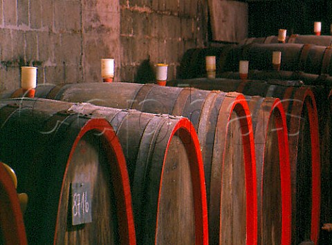 Barrel cellar of Weingut Richard Ullrich in Nierstein   Germany  Rheinhessen