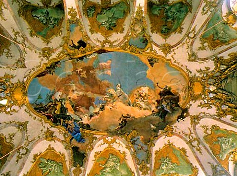 Baroque ceiling in the Wrzburg Residenz Wrzburg    Franken Germany