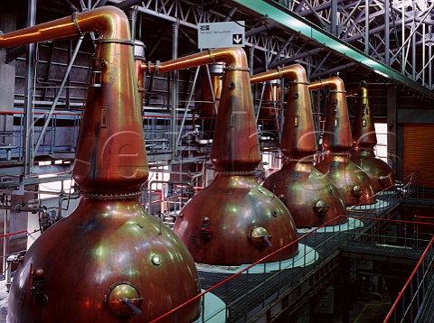 Wash stills at Suntory Hakushu Distillery  Yamanashi Prefecture Japan