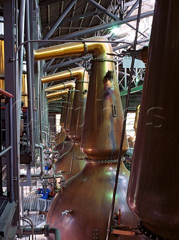 Copper Wash stills at Suntory Hakushu Whisky Distillery Yamanashi Prefecture Japan