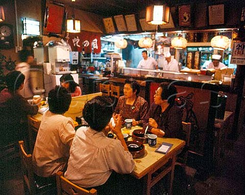 Iwate Prefecture Tohoku Northern Japan Interior of   a sushi restaurant in Miyako