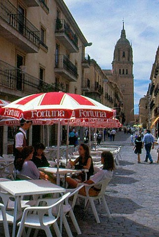 Street caf in Salamanca  Spain