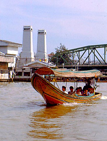 River taxi on Chao Phraya river Bangkok Thailand