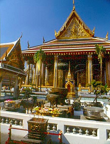 Wat Phra Kaeo Temple of the Emerald Buddha Grand Palace Bangkok Thailand