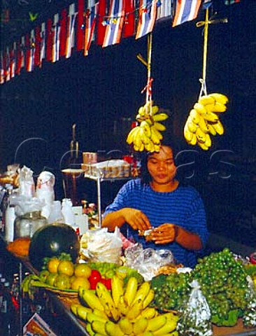 Market fruit stall Chiang Mai Northern Thailand