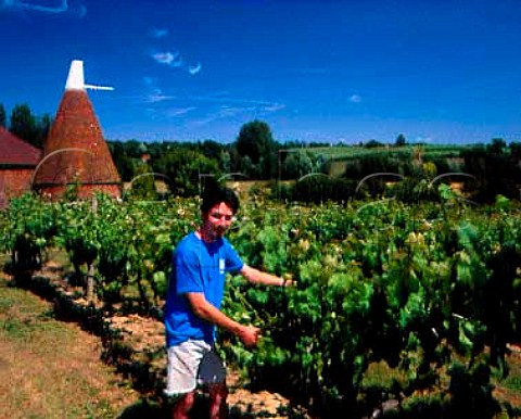 David Sax winemaker at Leeford Vineyards   Whatlington East Sussex England