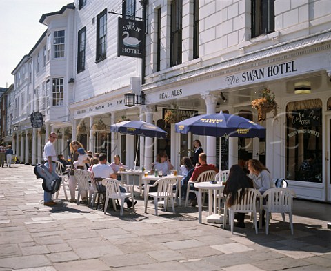 The Pantiles in Tunbridge Wells a collonade of 18th   and 19th century shops and houses built around the   original health spa  Kent