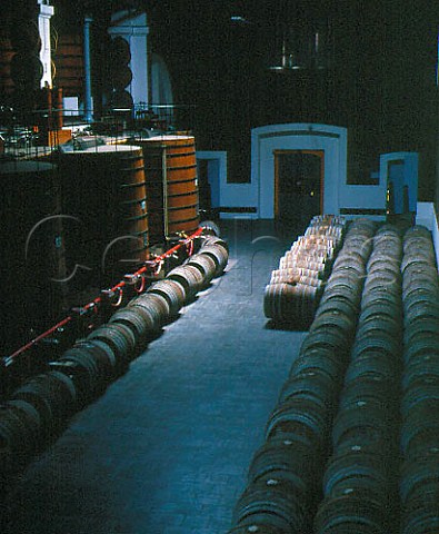 Barrels in Martell Distillery Cognac Charente   France