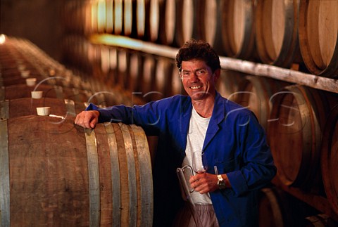 Thelema Mountain Vineyards    Gyles Webb in his barrel cellar   Stellenbosch South Africa
