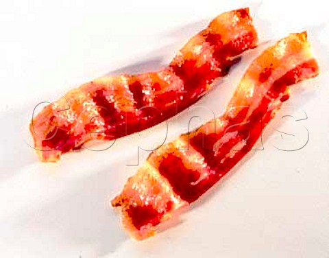 Grilled streaky bacon