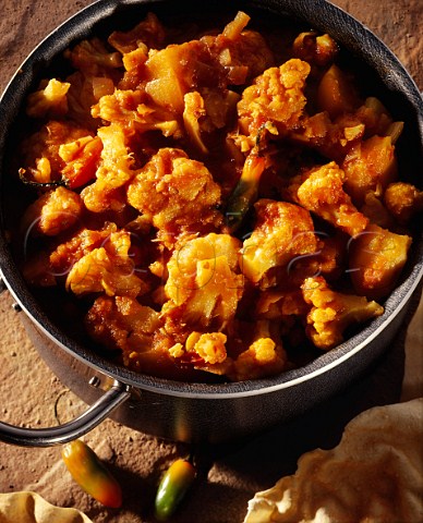 Cauliflower and potato curry