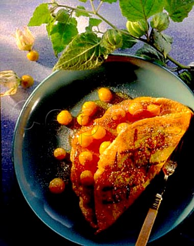 South Africa Pancake filled with Cape Gooseberries