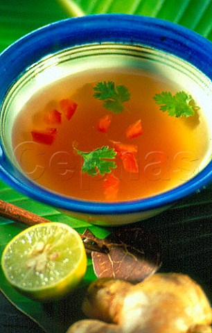 Balinese dish Tomato and lemon grass  soup