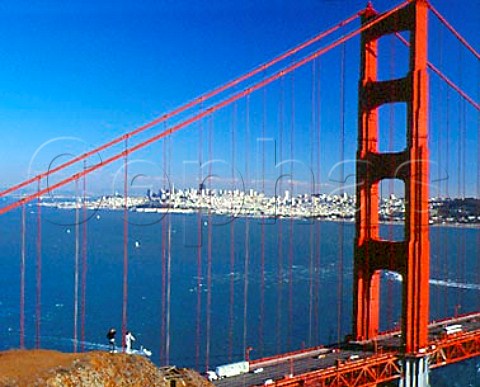 Golden Gate Bridge and San Francisco California