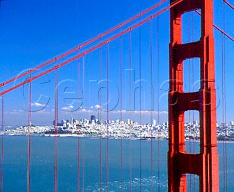 Golden Gate Bridge and San Francisco California