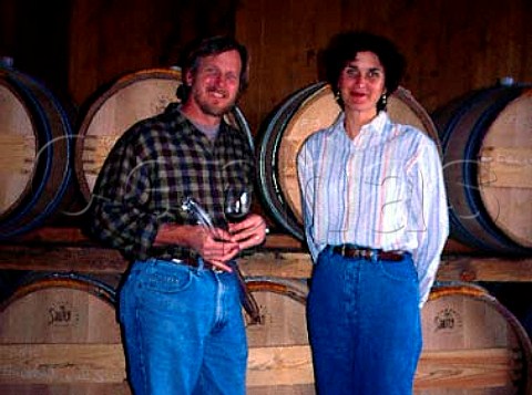John and Julie Williams of Frogs Leap winery   Rutherford Napa Co California