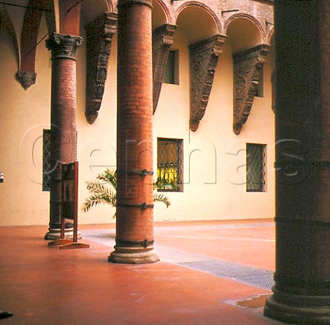 Courtyard of the Civic Museum Bologna   EmiliaRomagna Italy