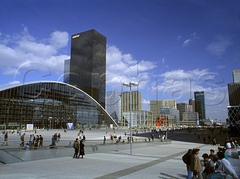 CNIT conference centre and Fiat Building at  La Defense Paris France