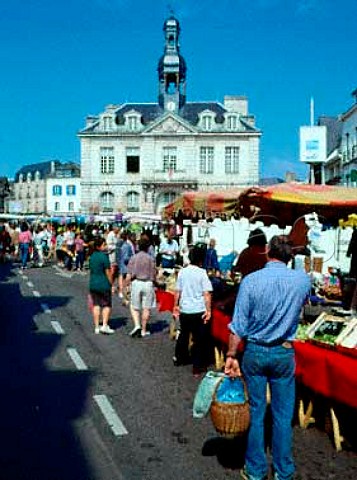 Market day in Auray Brittany