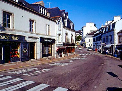Pont Aven town square Finistre France  Brittany