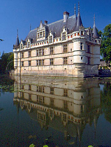 16th Century Chteau de AzayleRideau   IndreetLoire France Centre
