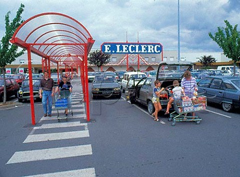 E Leclerc supermarket at Vitre Brittany France