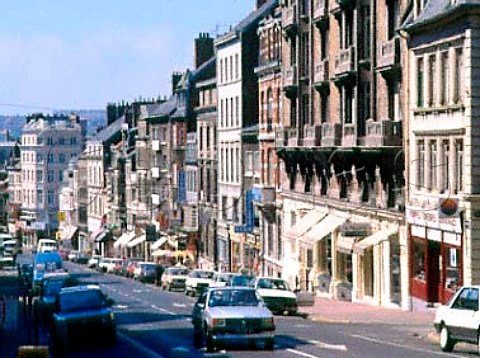 View down the main street of Boulogne   PasdeCalais France