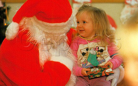 Child with Santa Claus