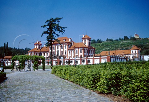 Troja Chateau with vineyard on the hill   behind Prague Czech Republic