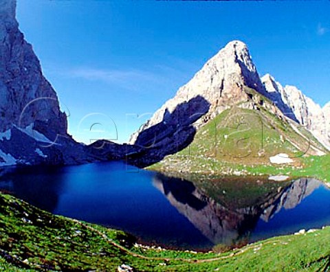 Wolayersee in the Karnische Alps Carinthia   Austria