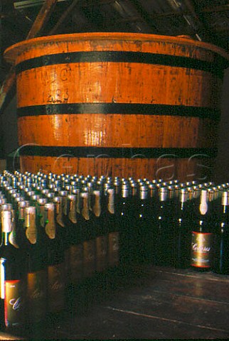 Bottles of Colares wine in the cellars   of Tavares and Rodrigues Colares   Portugal