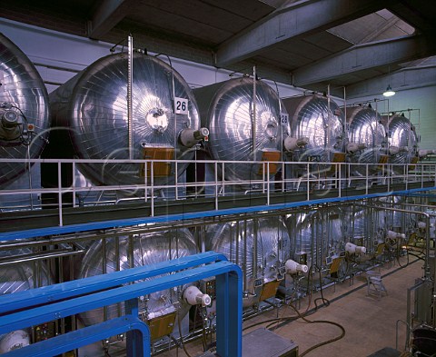 Pressure tanks autoclavi for making Asti Spumante   Martini  Rossi Pessione Piemonte Italy