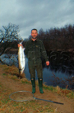 10kg salmon caught on River Spey  Scotland