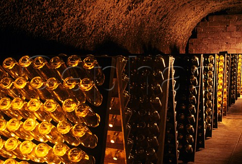 Sparkling wine cellar of Schramsberg Calistoga Napa Valley California